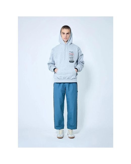 Thisisneverthat Blue Hoodies for men