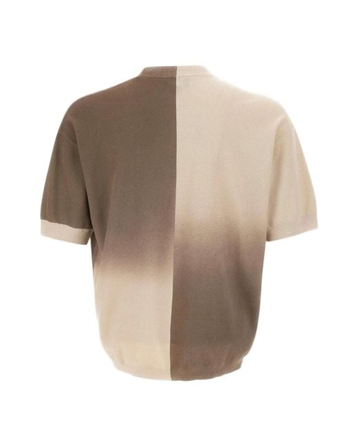 Emporio Armani Natural Round-Neck Knitwear for men