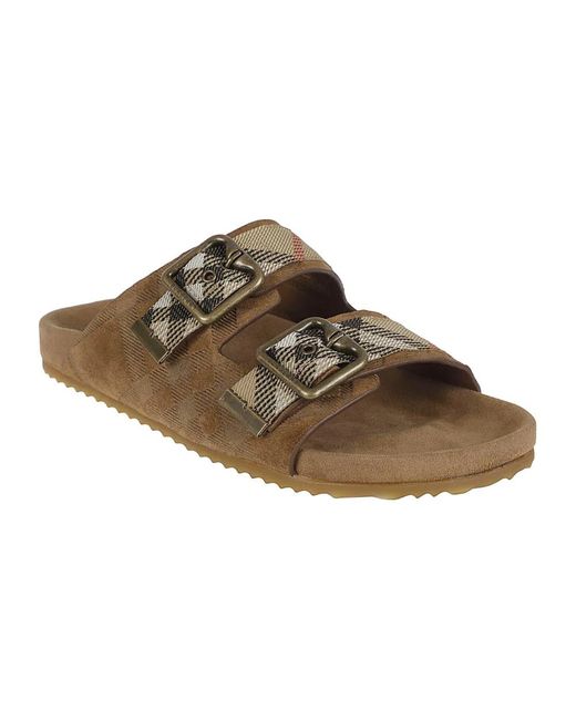 Burberry Brown Sliders