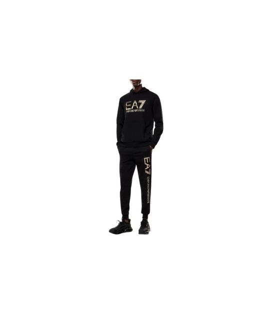 Hoodies EA7 de hombre de color Blue