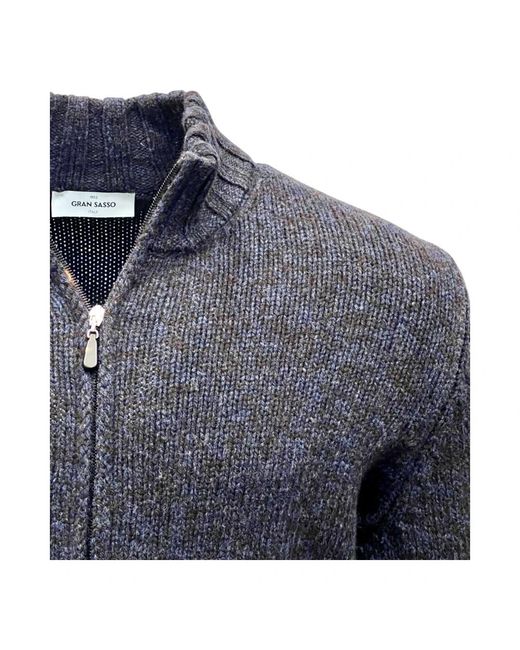 Gran Sasso Blue Cardigans for men