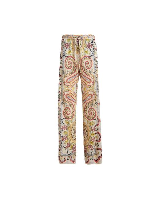Etro Natural Straight Trousers