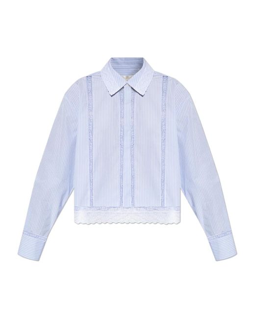 LoveShackFancy Top Delano in het Blue