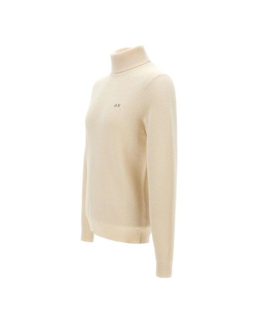 Sun 68 White Turtlenecks for men