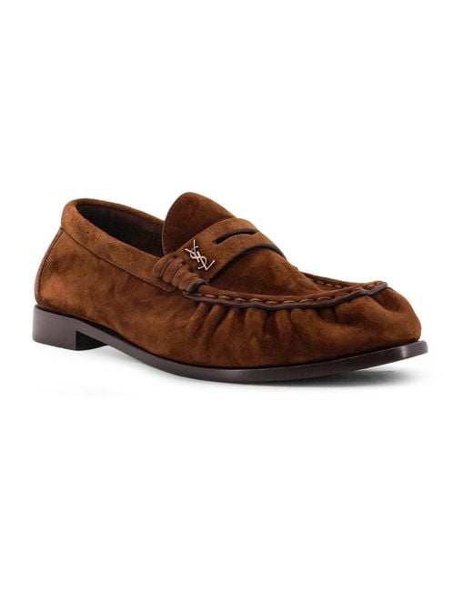 Saint Laurent Brown Loafers for men