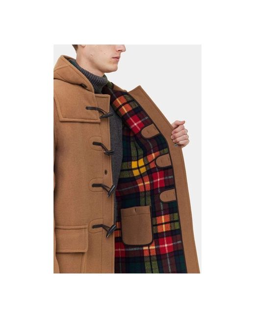 Gloverall Morris Duffle Coat in het Brown voor heren