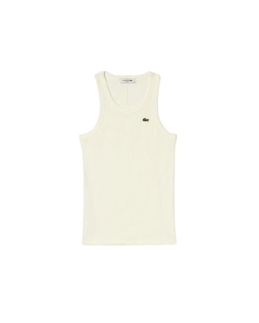Lacoste Natural Sleeveless Tops