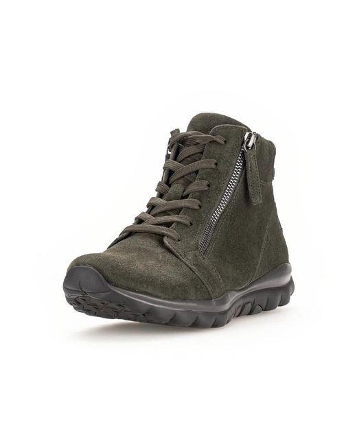 Gabor Gray Rollingsoft walking sneaker high