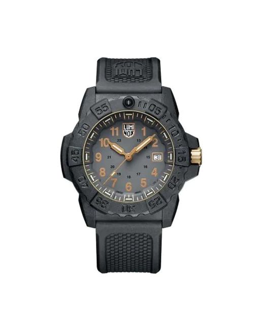 Luminox Accessoires ,Blauw Seal 3500 Series in het Gray voor heren