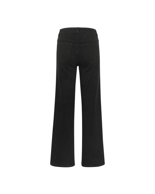 Kaffe Black Wide Jeans