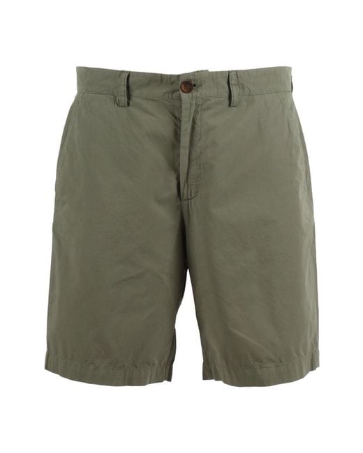 Sebago Green Casual Shorts for men