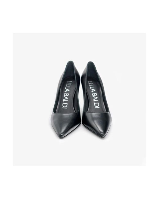 Lella Baldi Black Decolletè Pump