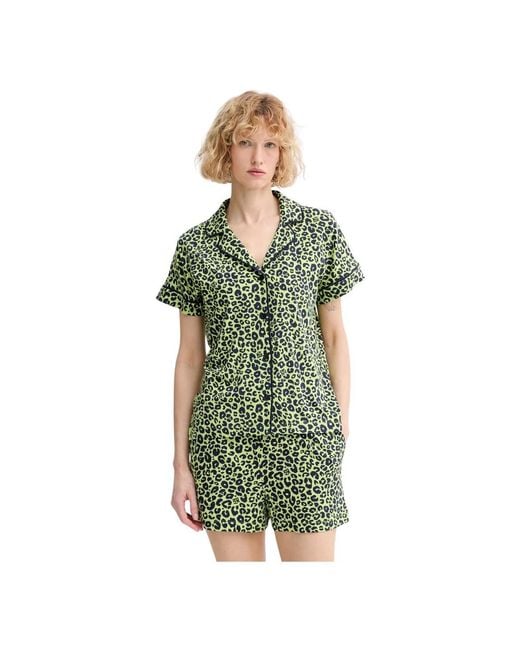 DKNY Pyjamaset Van Viscose in het Green