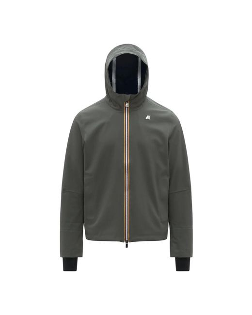 K-Way Gray Rain Jackets for men