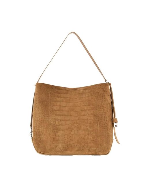 Hogan Brown Shoulder Bags
