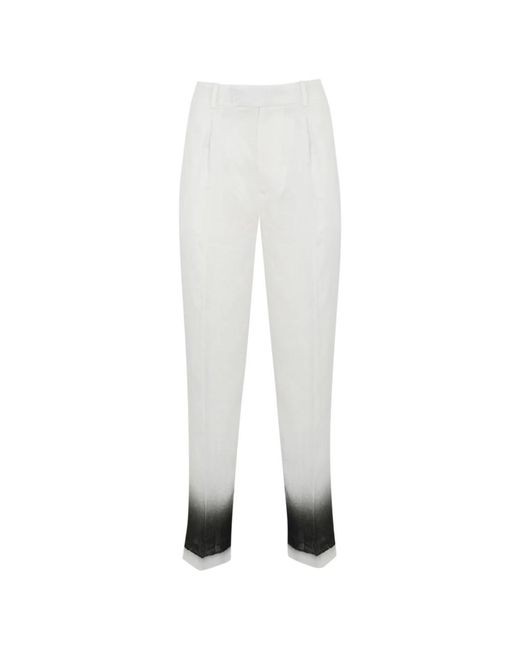 Trousers > slim-fit trousers Liviana Conti en coloris White