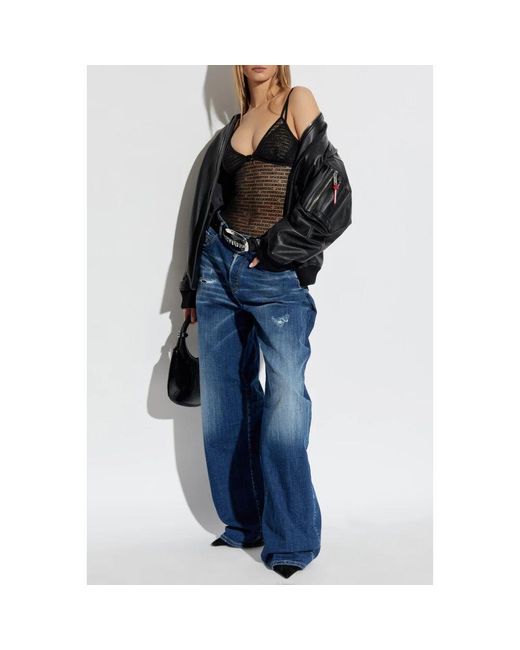 DSquared² Black Spitzen-camisole-top
