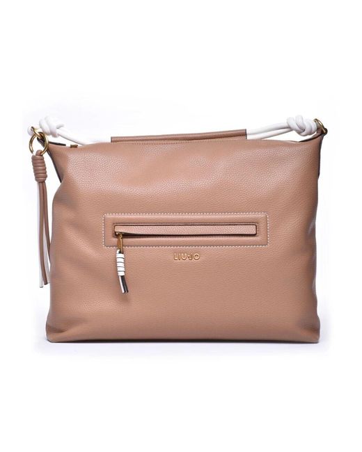 Liu Jo Pink Animalier-Futter Umhängetasche Sanura-Stil