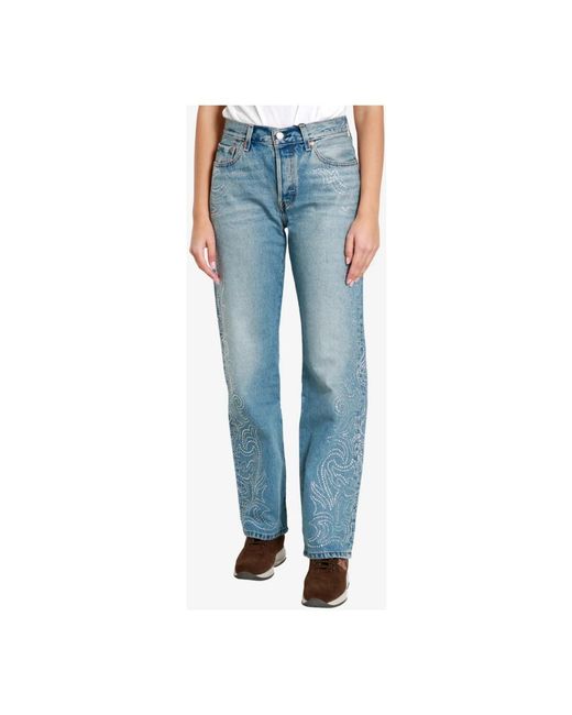 Levi's Wide Jeans in het Blue