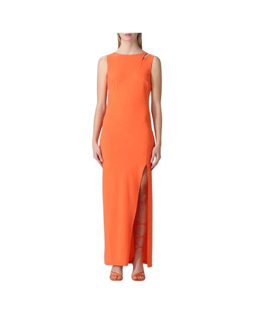 Patrizia Pepe Orange Maxi Dresses