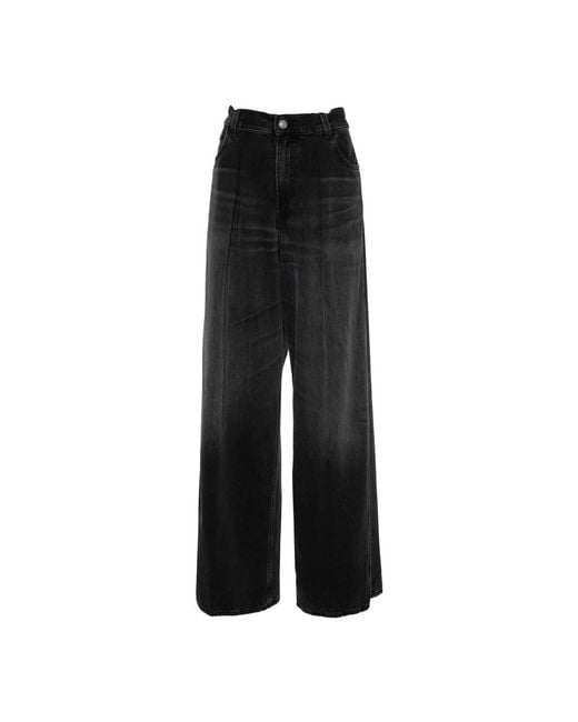 Haikure Black Wide Jeans