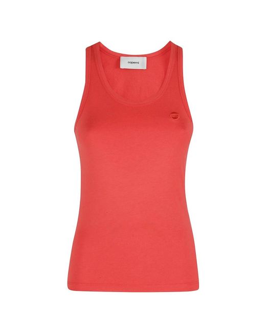 Coperni Red Sleeveless Tops