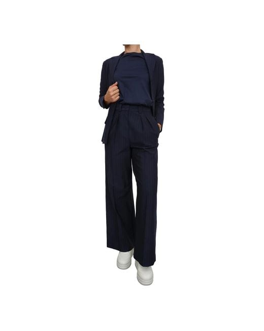 Max Mara Wide Trousers in het Blue
