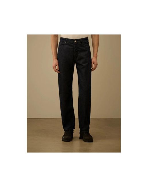 C P Company Black Straight Fit Jeans for men