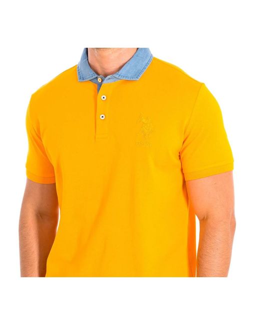 U.S. POLO ASSN. Yellow Polo Shirts for men