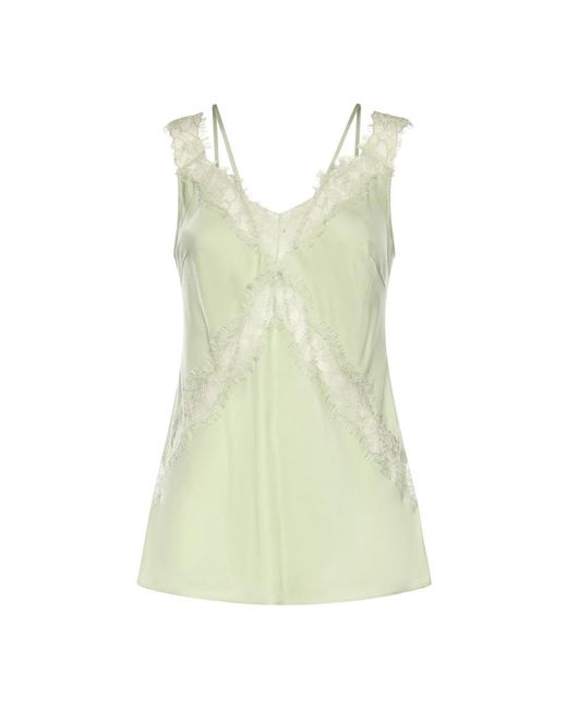Sleeveless Tops Pinko de color Green