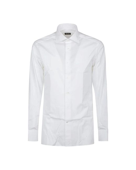 Zegna White Formal Shirts for men