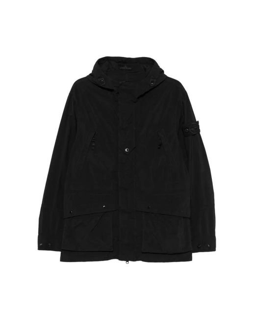 Light Jackets Stone Island de hombre de color Black