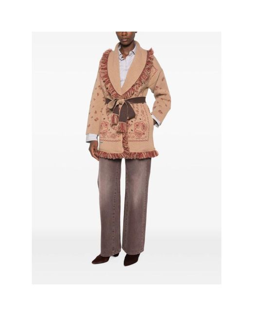 Alanui Brown Cashmere Knitwear