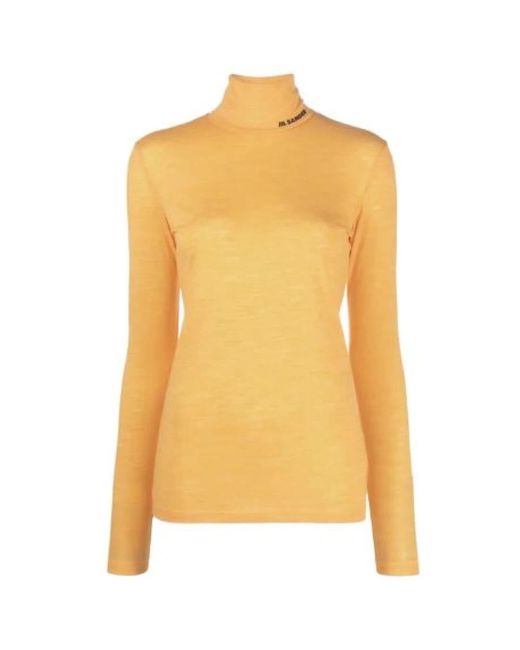 Turtlenecks Jil Sander de color Yellow