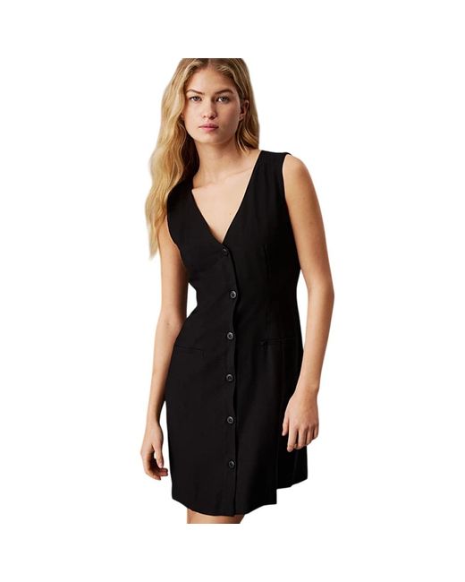 Calvin Klein Black Short Dresses