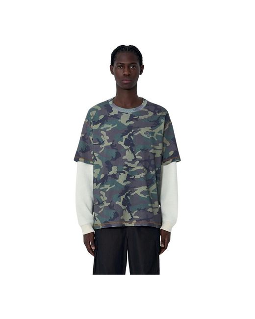 AWAKE NY Blue Long Sleeve T-Shirts for men