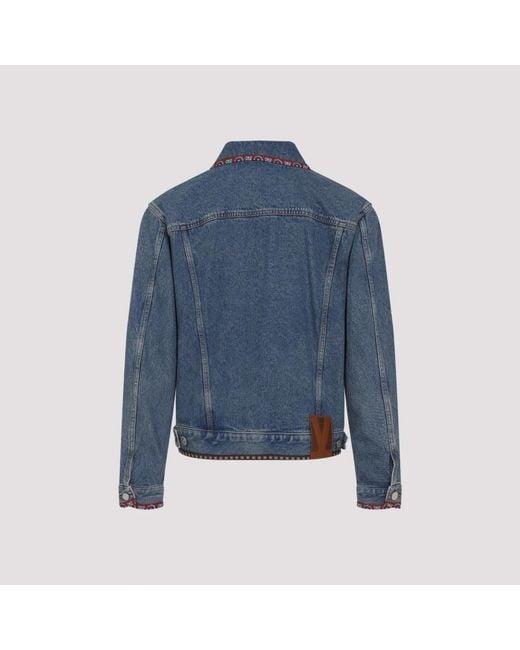 Valentino Blue Denim Jackets for men