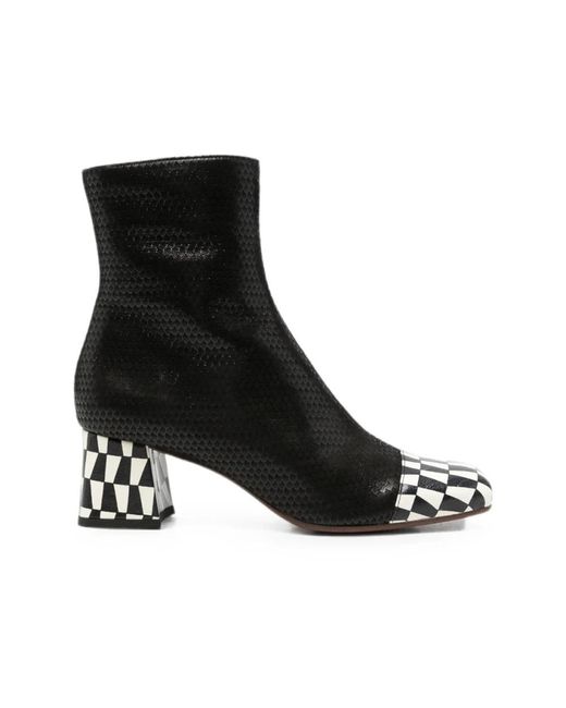 Chie Mihara Black Heeled Boots