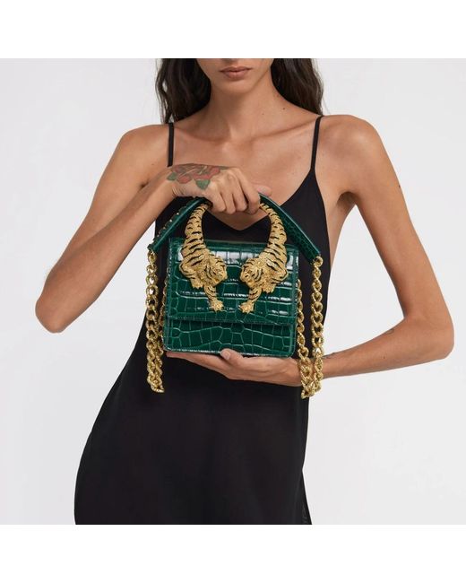 Roberto Cavalli Green Handbags