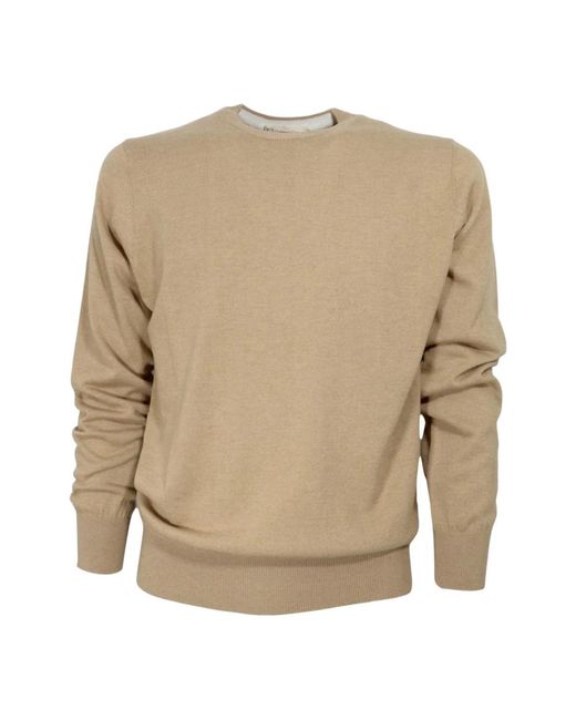 Cashmere Company Round-Neck Knitwear in het Brown voor heren