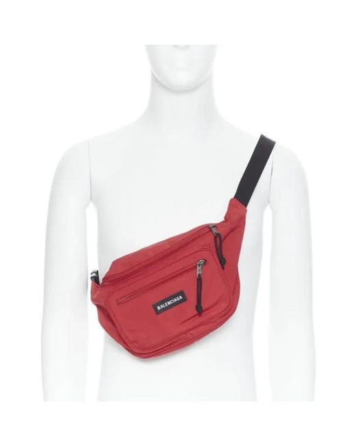 Balenciaga Red Belt Bags for men
