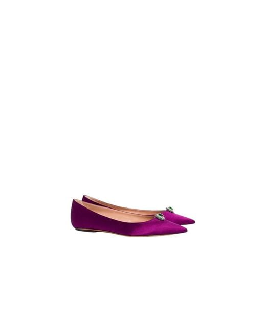 Alberta Ferretti Purple Ballerinas