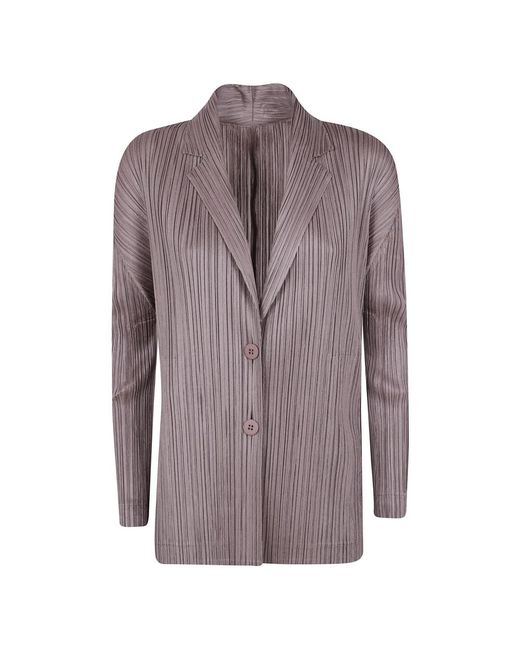 Issey Miyake Brown Falten Jacke
