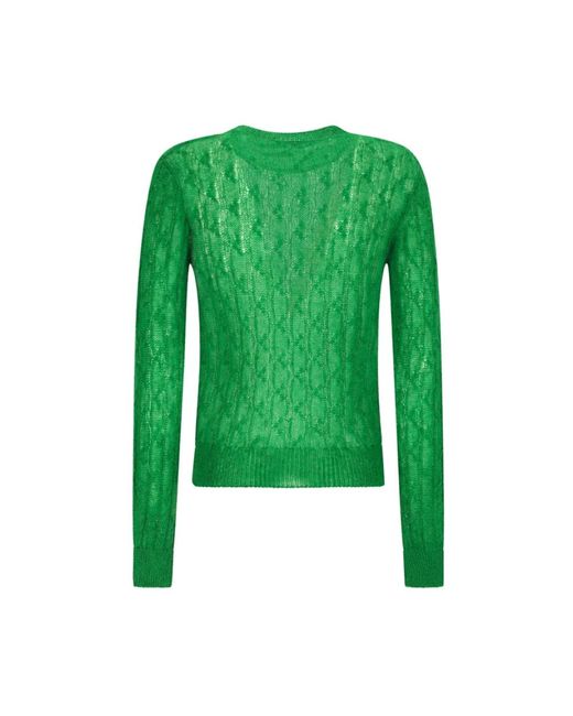 Loewe Green Round-Neck Knitwear
