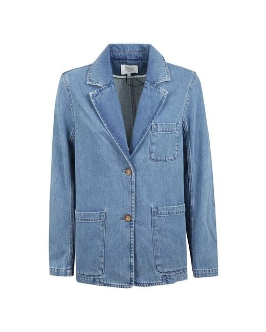 Maison Kitsuné Blue Denim Jackets
