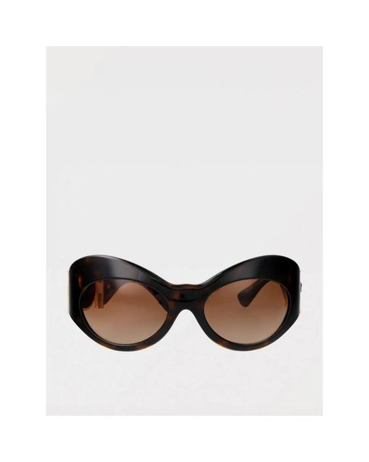 Versace Brown Sonnenbrille Mit Ovalem Rahmen