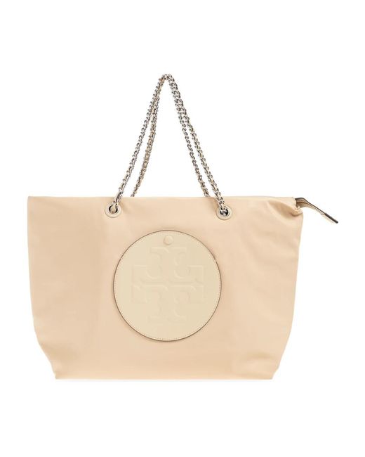 Tory Burch Ella Shopper Tas in het Natural