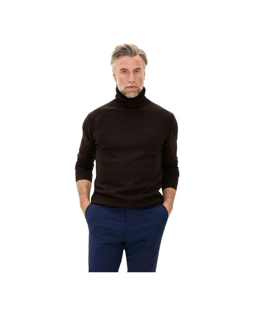 Oscar Jacobson Black Turtlenecks for men