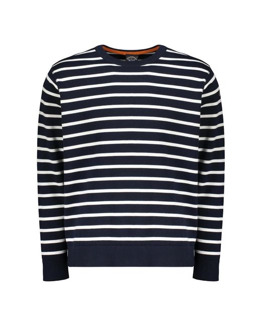 Paul & Shark Blue Round-Neck Knitwear for men