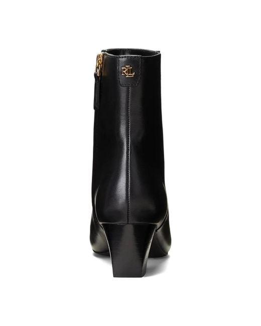 Ralph Lauren Black Heeled Boots